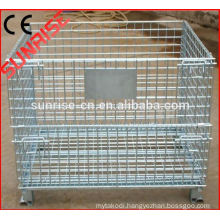 foldable galvanized collapsible cage pallet